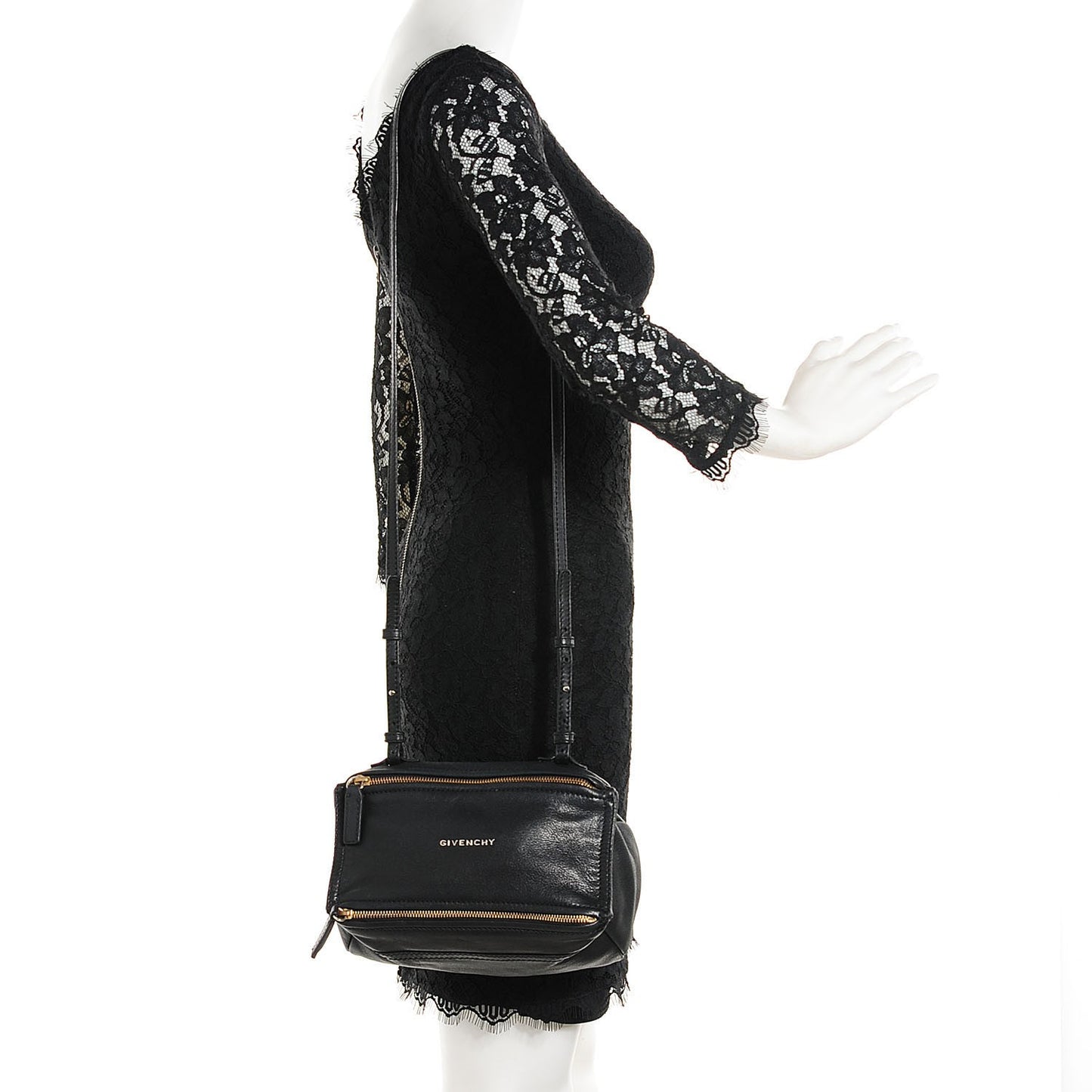 Sugar Goatskin Mini Pandora Black