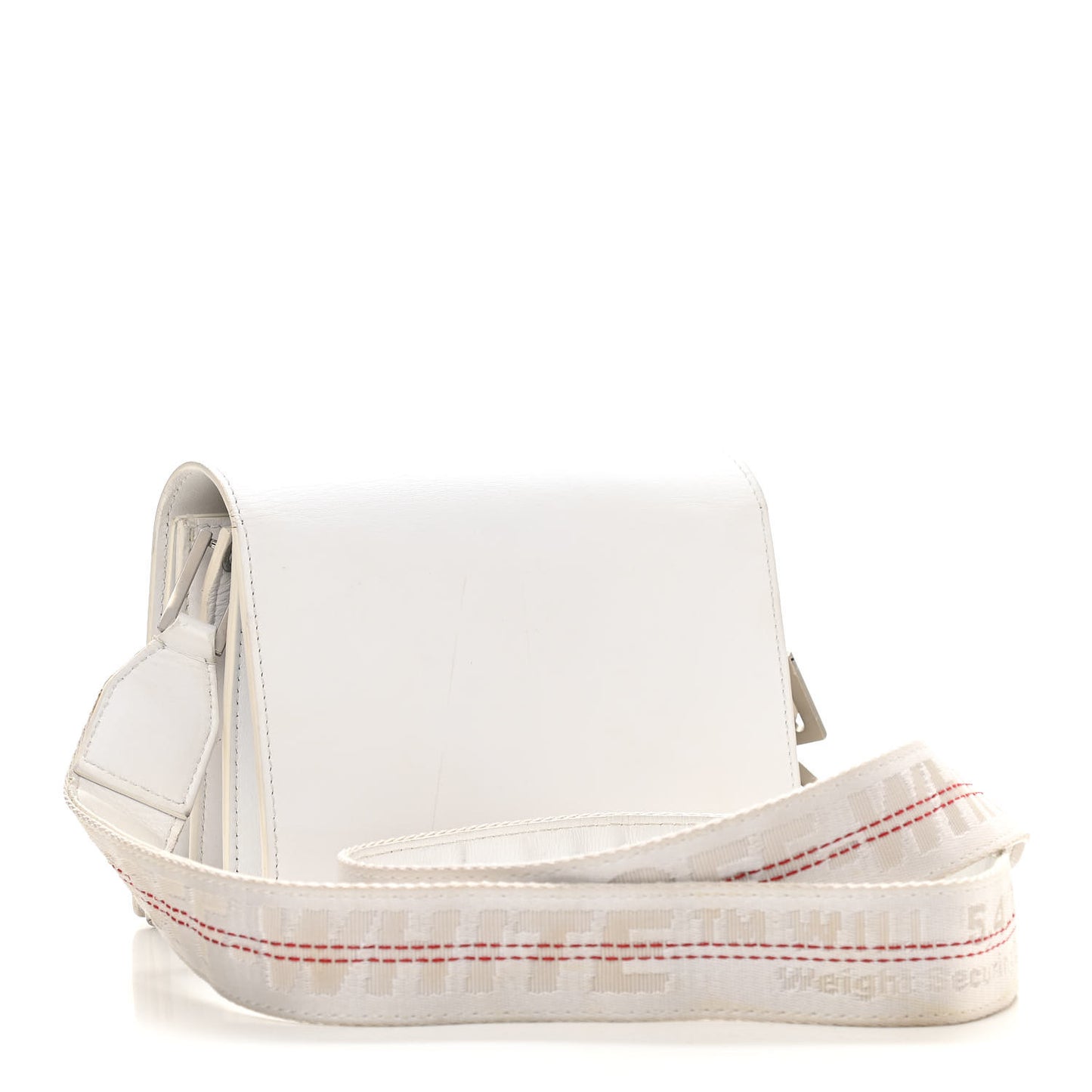 Calfskin Binder Clip Bag White
