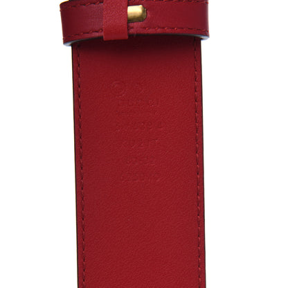 Gucci GG Plus Monogram Blooms Plaque Belt 80 32 Blue 3 of 4