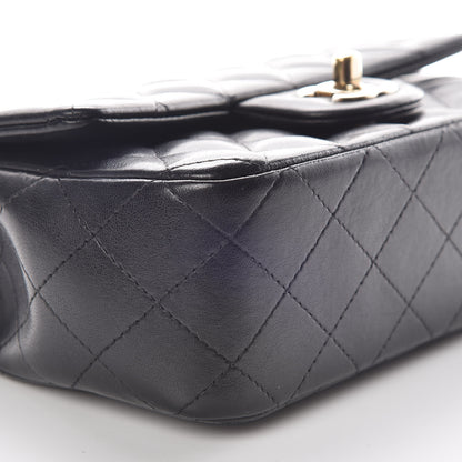 Chanel Lambskin Quilted Valentine Charms Mini Rectangular Flap Black 9 of 9