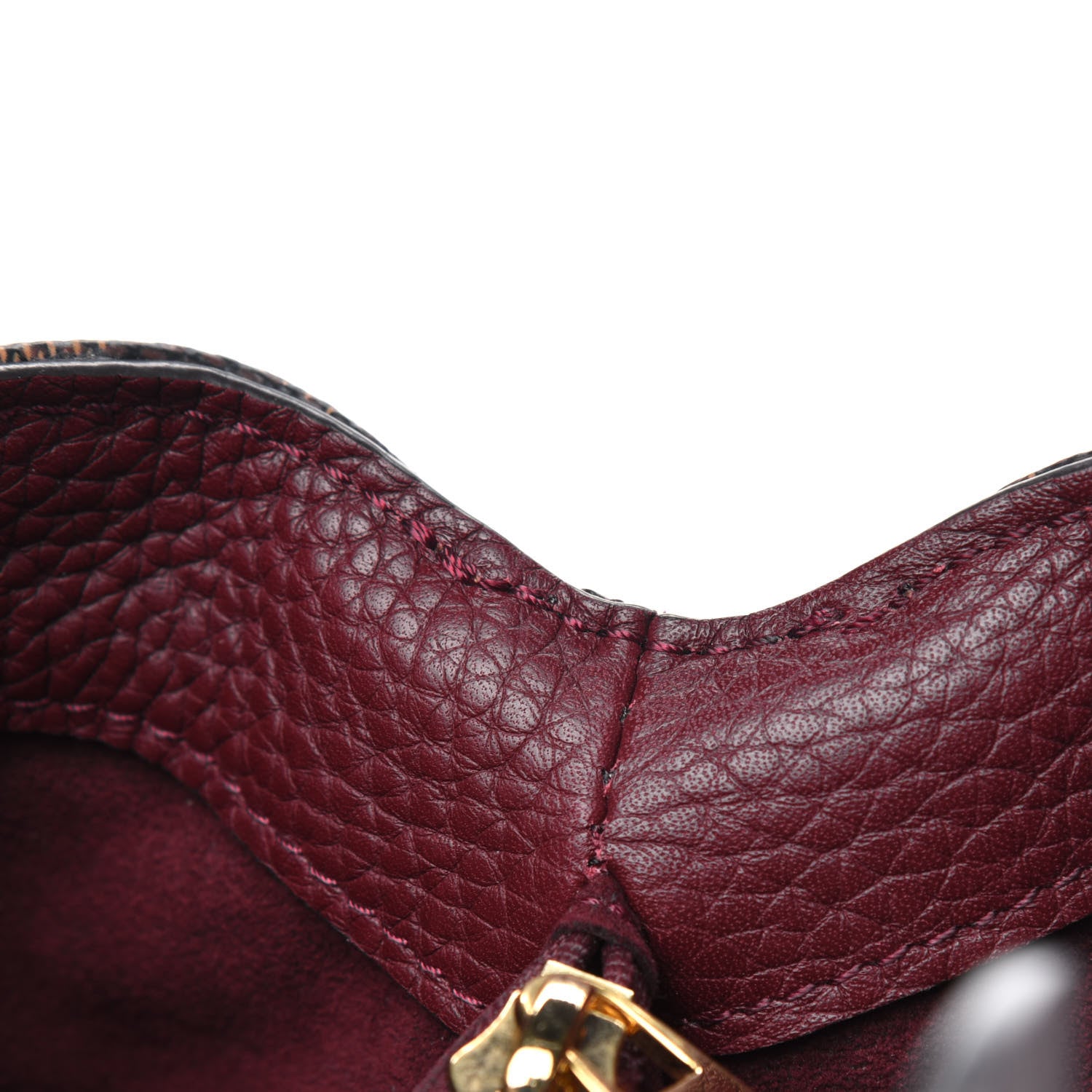 Louis Vuitton Damier Ebene Cuir Taurillon Brittany Bordeaux 6 of 6