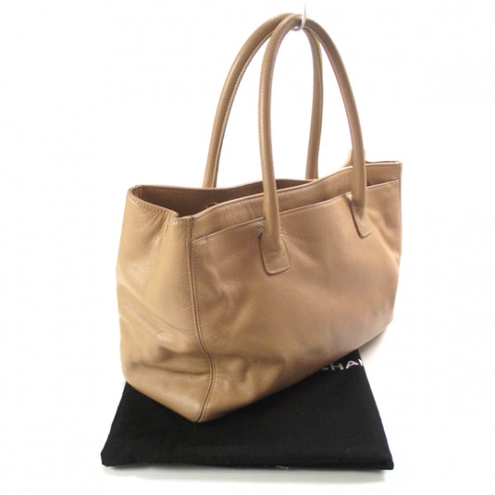 Chanel Caviar Cerf Shopper Tote Beige 3 of 12