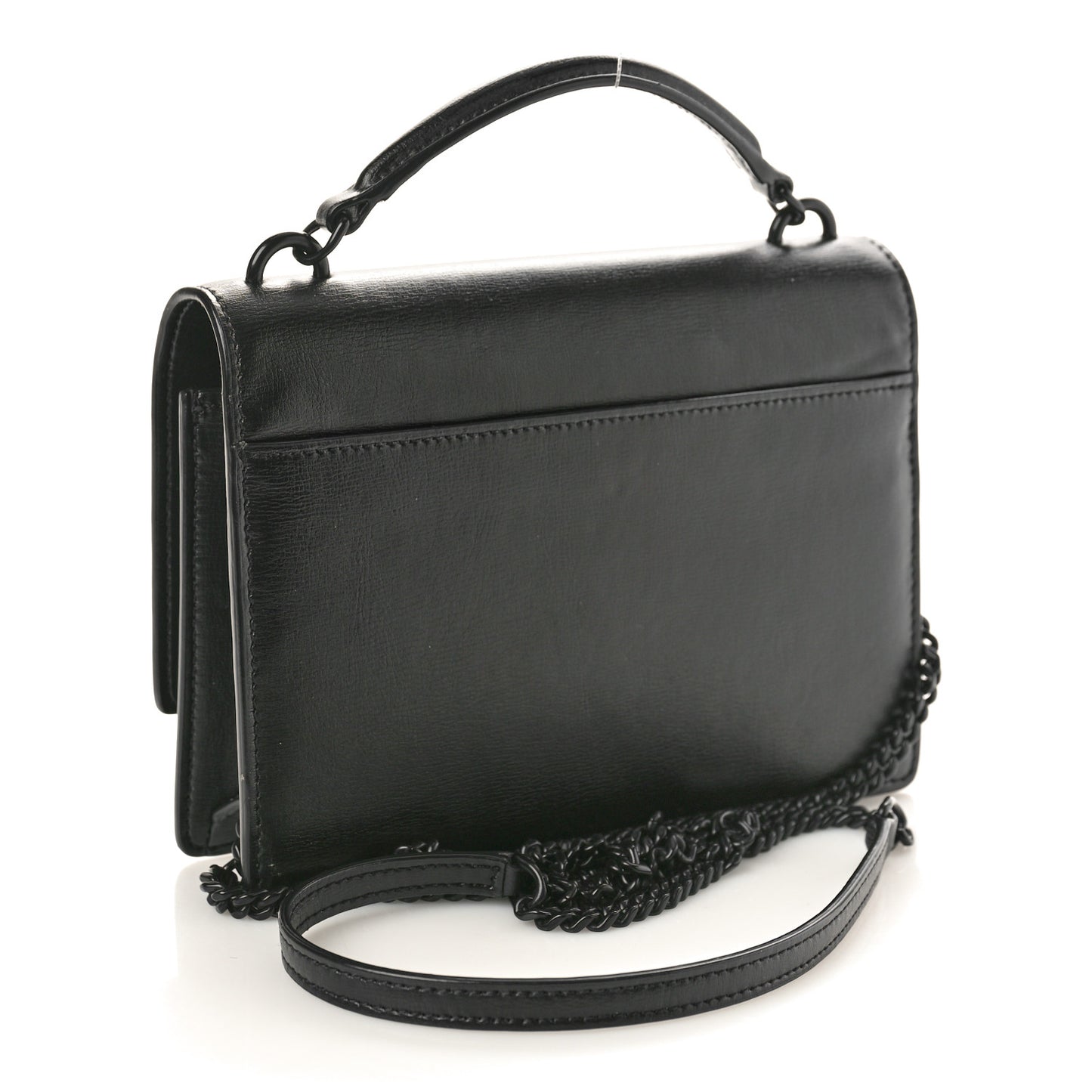 Calfskin Monogram Sunset Chain Wallet Black