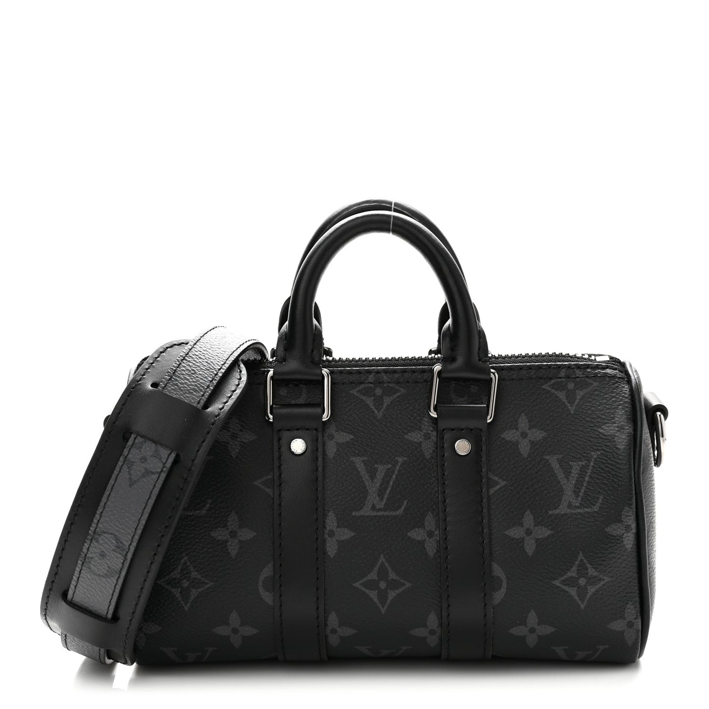 Reverse Monogram Eclipse Keepall XS Black