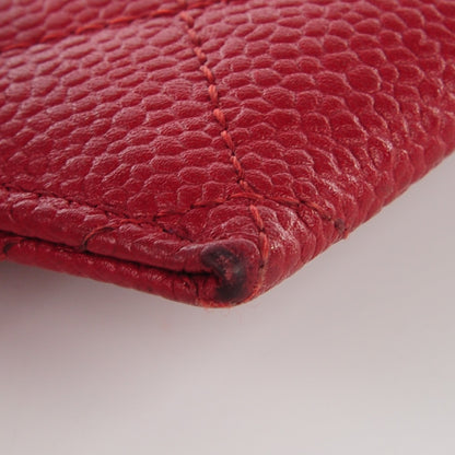 Chanel Caviar Quilted Card Holder Red 4 of 13