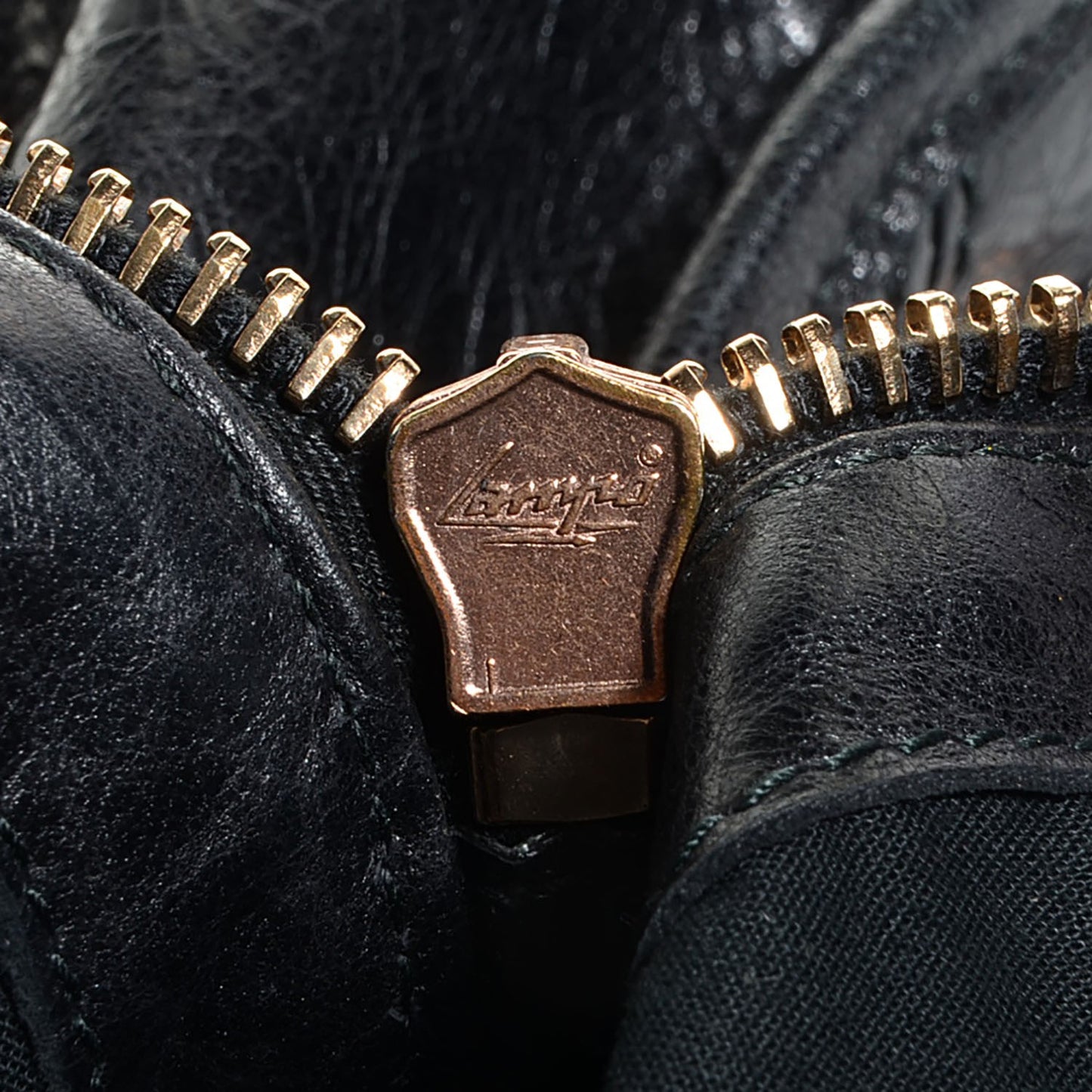Agneau Giant 12 Rose Gold Hardware Work Black