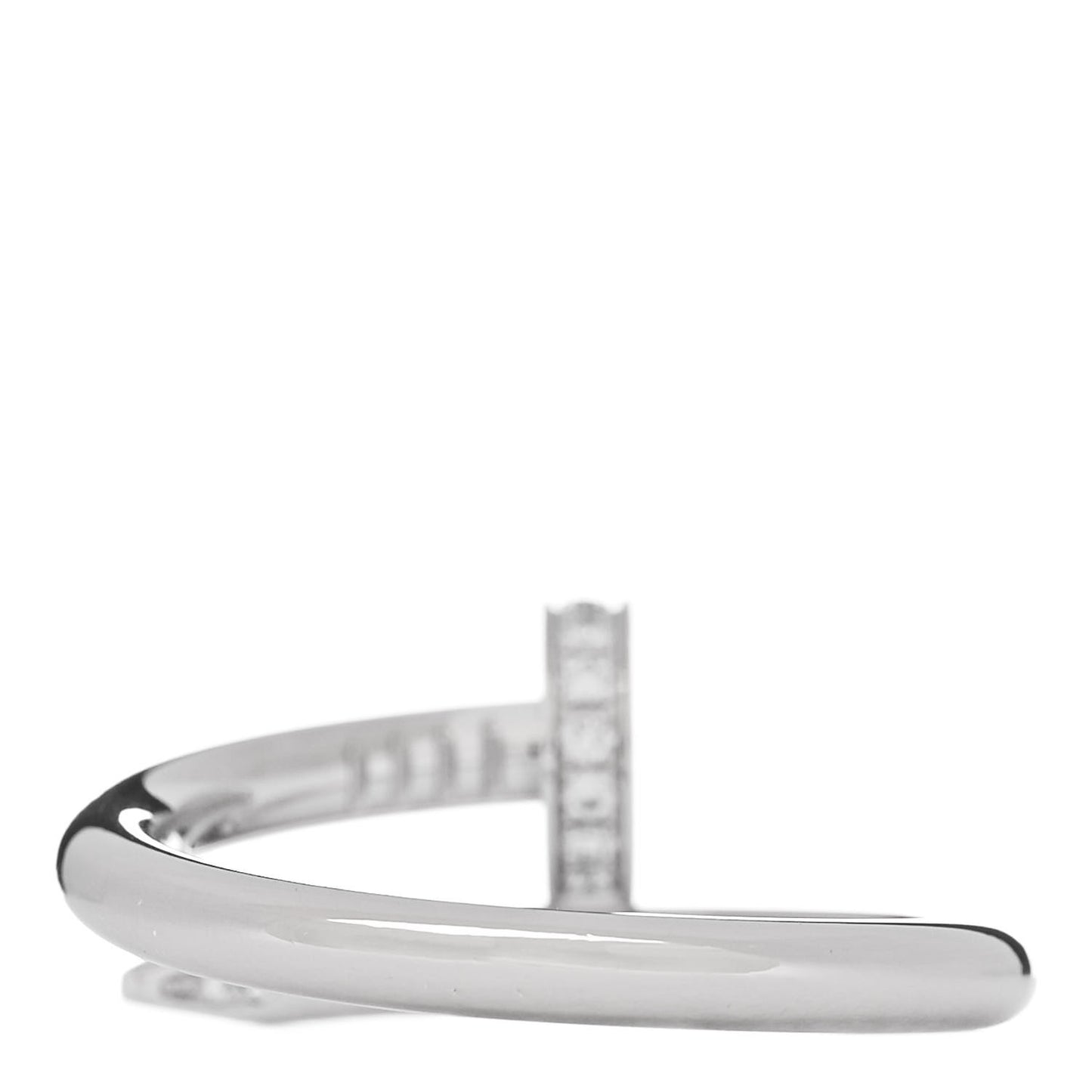 18K White Gold Diamond Juste Un Clou Ring 55 7.25