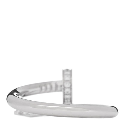Cartier 18K White Gold Diamond Juste Un Clou Ring 55 7.25 3 of 5