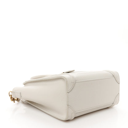 Celine Drummed Calfskin Nano Luggage Lune 4 of 11
