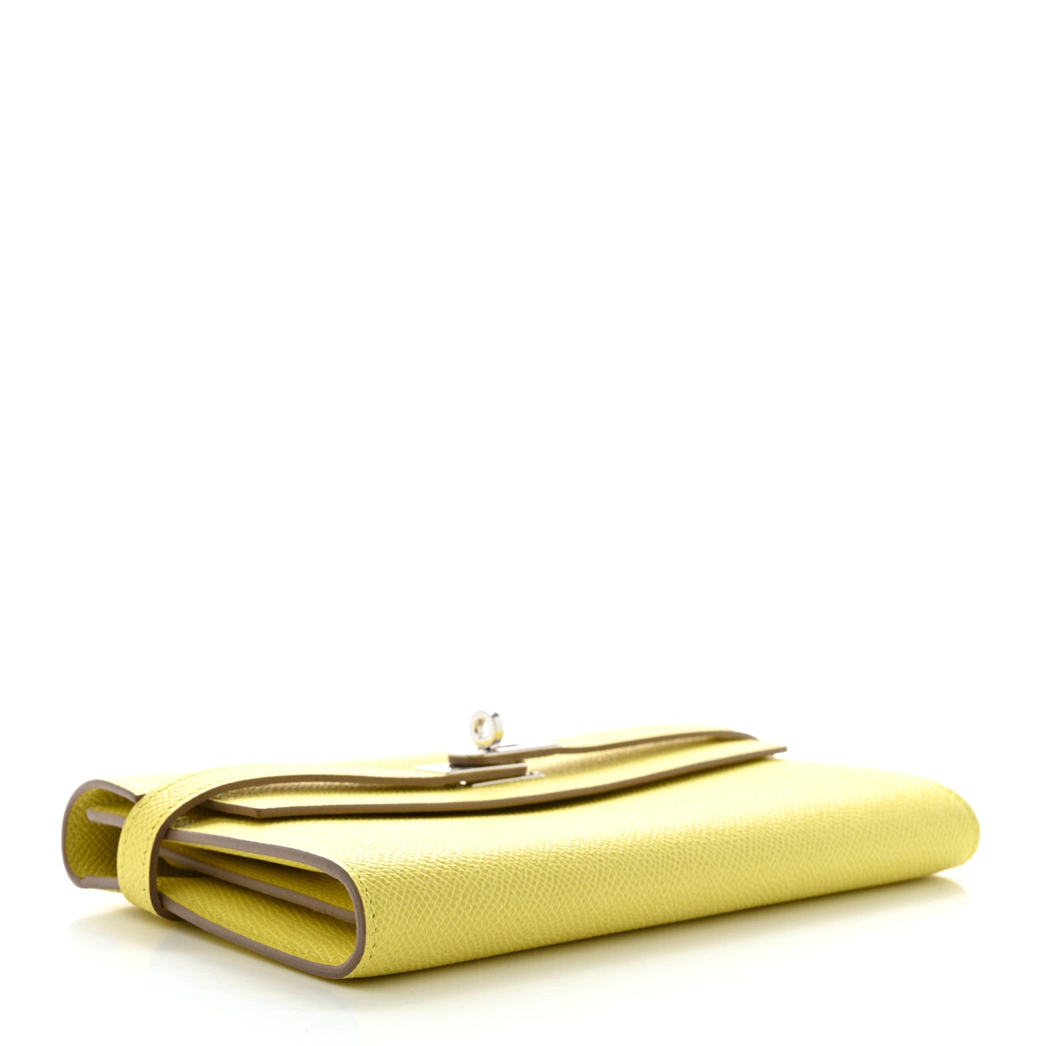 Hermes Epsom Kelly Longue Wallet Lime 4 of 9