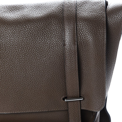Hermes Taurillon Clemence Steve Caporal Messenger Cacao 8 of 8