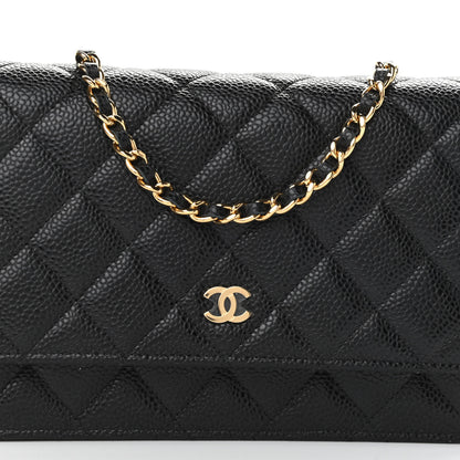 Chanel Caviar Quilted Wallet On Chain WOC Black 8 of 11