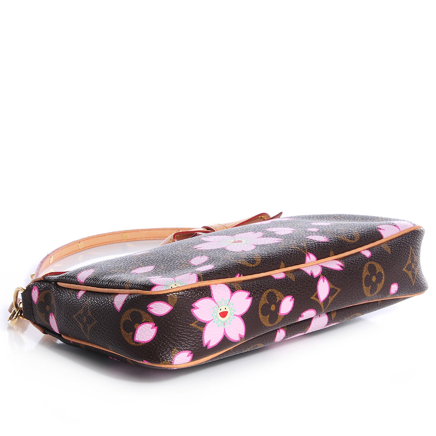 Monogram Cherry Blossom Pochette Accessories Brown