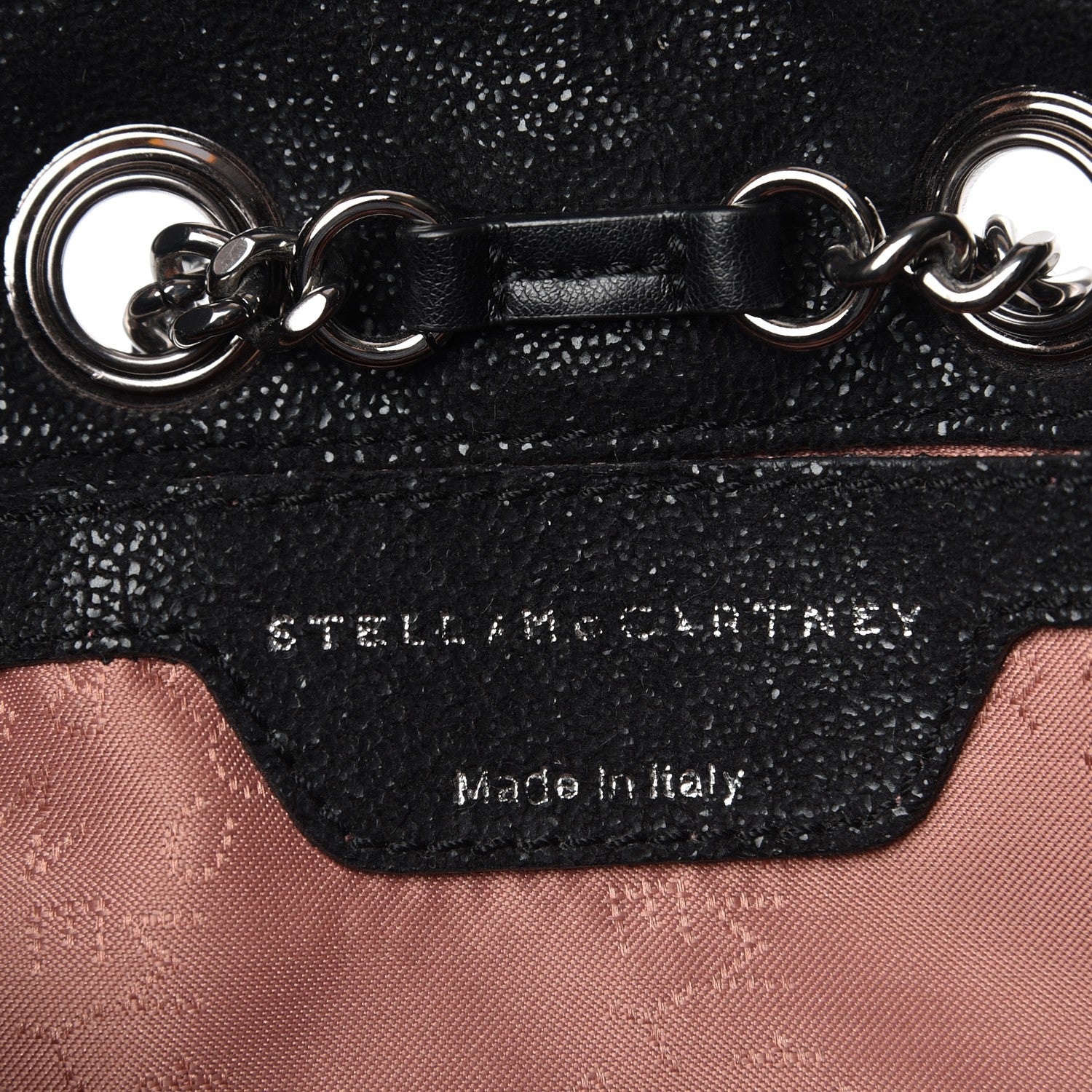 Stella McCartney Shaggy Deer Mini Falabella Backpack Black 6 of 8