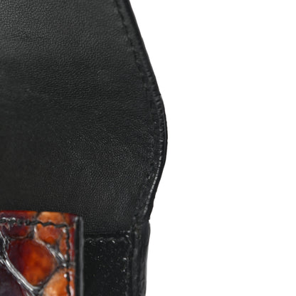 Alexander McQueen Calfskin Crocodile Embossed Clutch 7 of 9