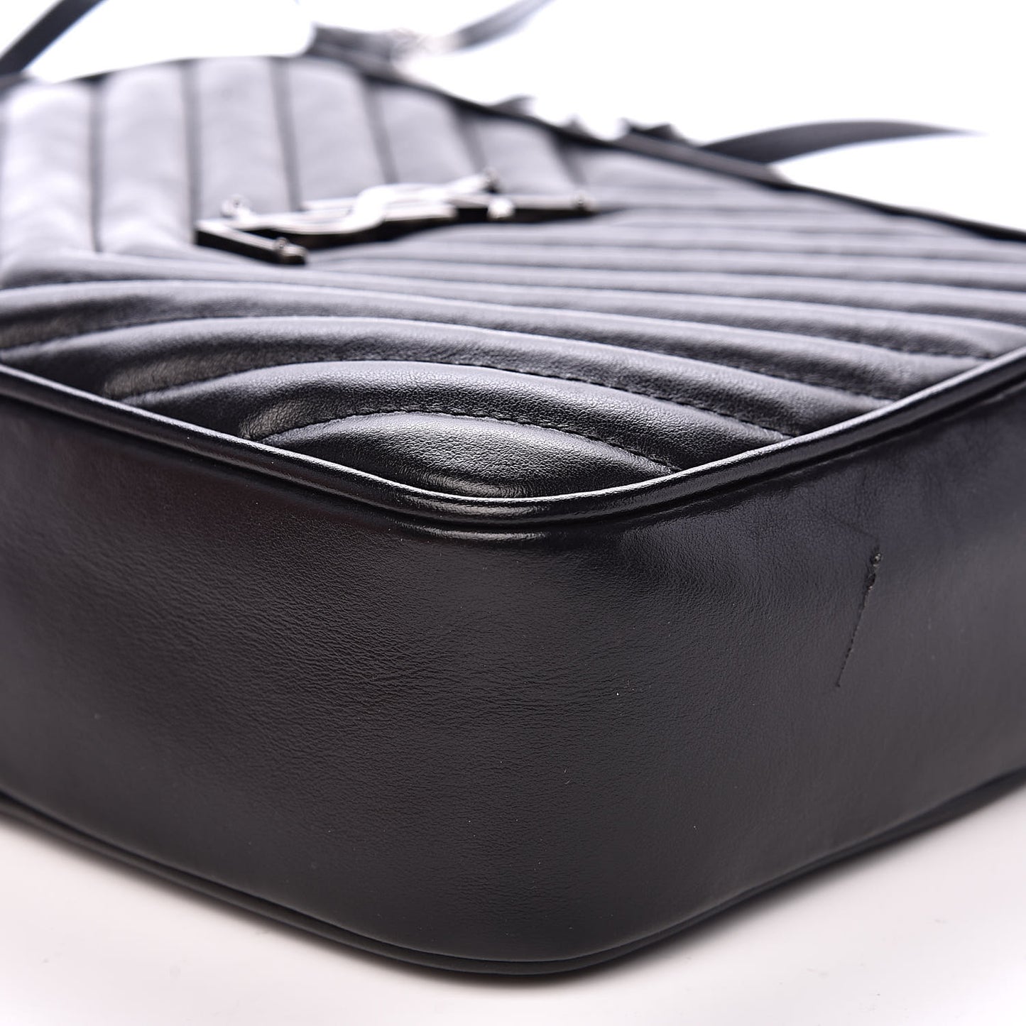Calfskin Matelasse Monogram Lou Camera Bag Black