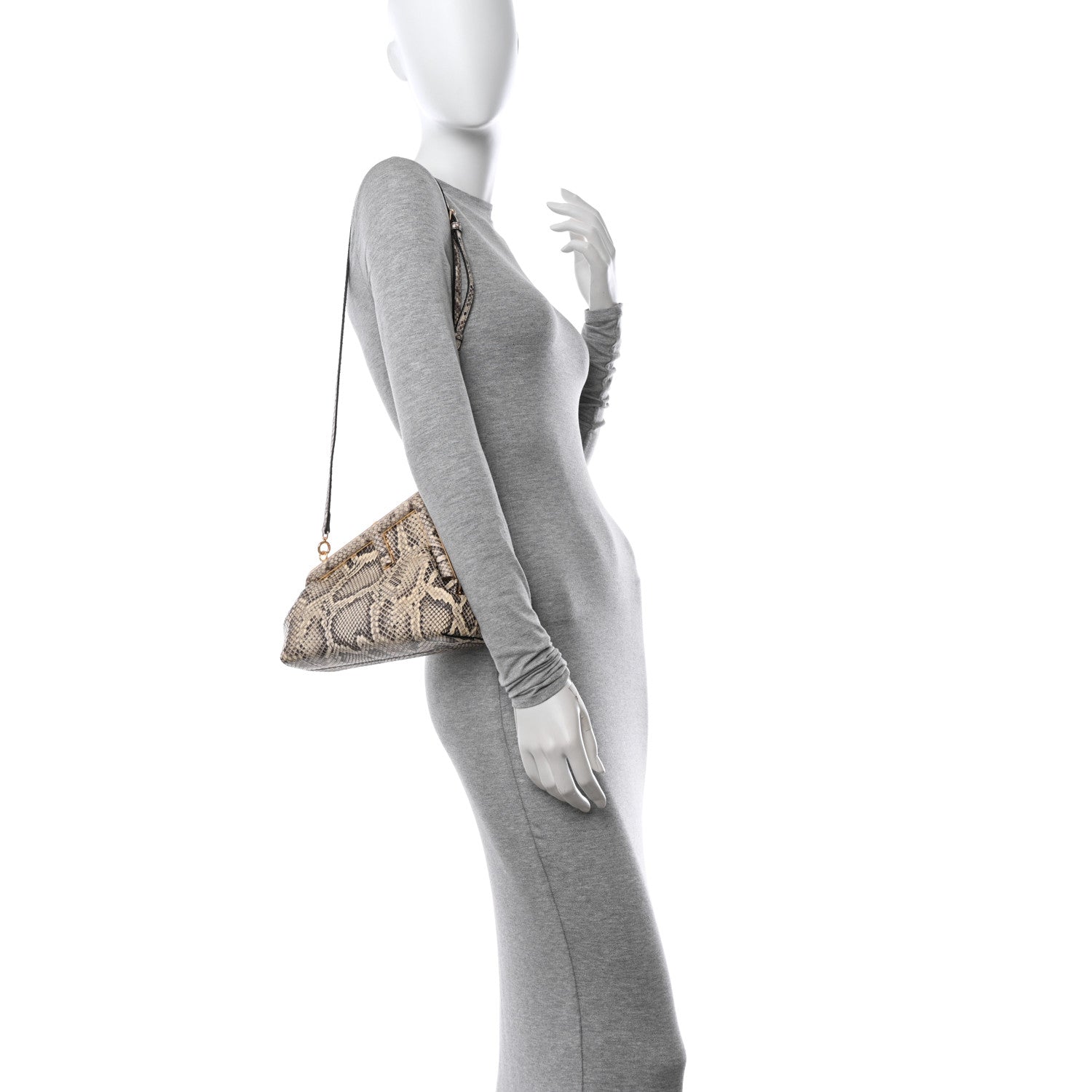 Fendi Snakeskin Small Fendi First Daisy Roccia 2 of 12