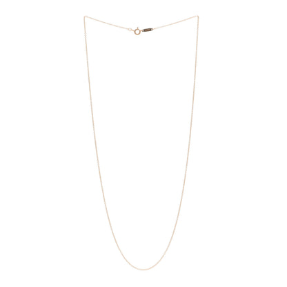 Tiffany 18K Rose Gold Chain Necklace 16" 3 of 4