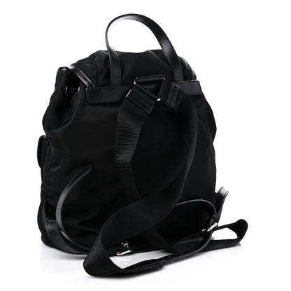 Prada Tessuto Nylon Saffiano Small Backpack Black 3 of 9