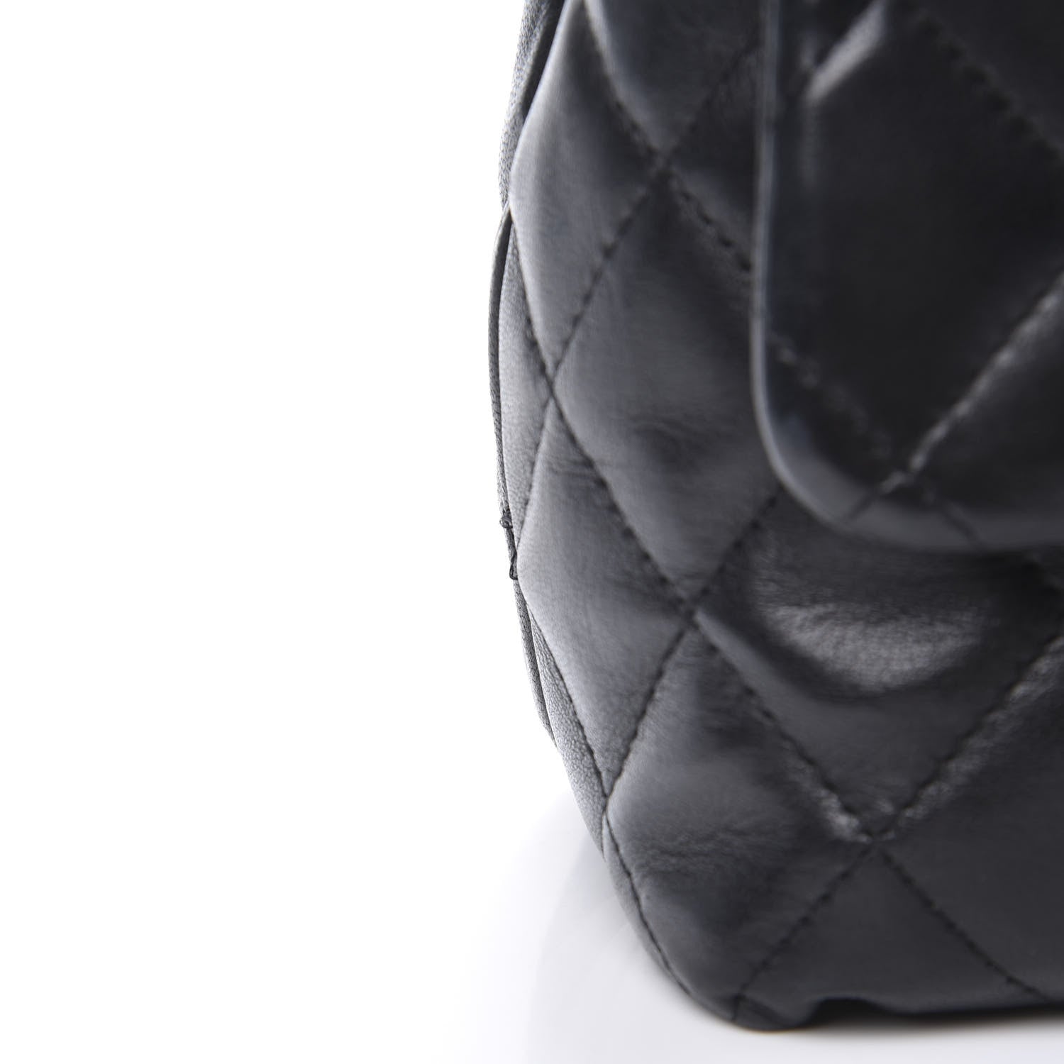 Chanel Lambskin Quilted Medium Kelly Flap Bag Black 14 of 16