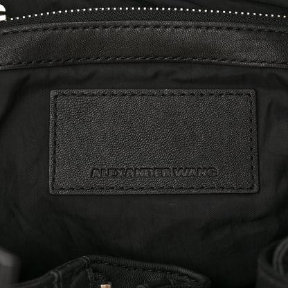 Alexander Wang Lambskin Marti Backpack Bag Washed Black Rhodium Hardware 6 of 9