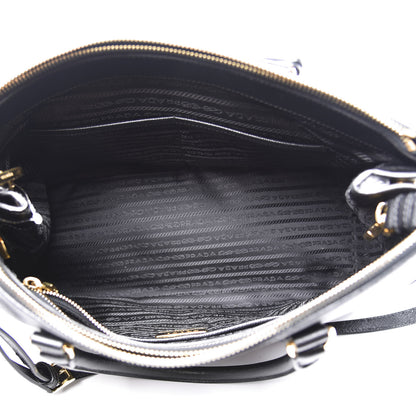Prada Saffiano Medium Galleria Double Zip Tote Black 4 of 11
