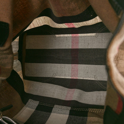 Burberry Canvas Mega Check Medium Maidstone Black 5 of 8