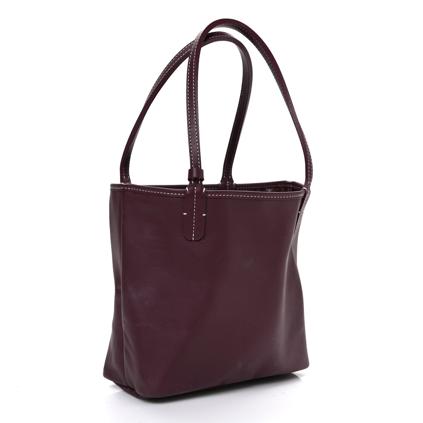 Goyardine Reversible Mini Anjou Burgundy