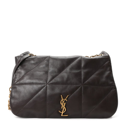 Saint Laurent Lambskin Matelasse Monogram Large Jamie 4.3 Dark Sweet Chocolate 1 of 10