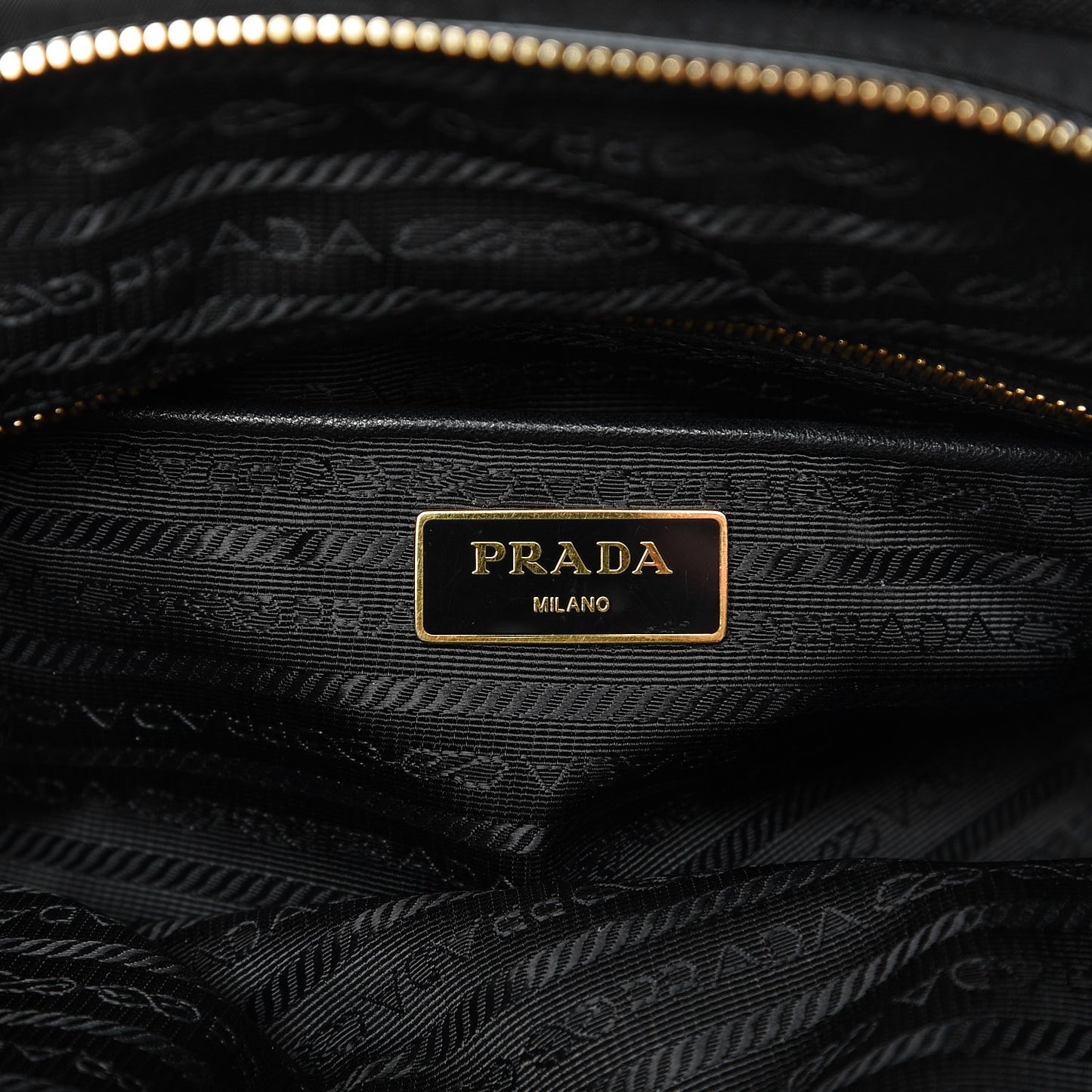 Saffiano Tessuto Nylon Tote Nero Black