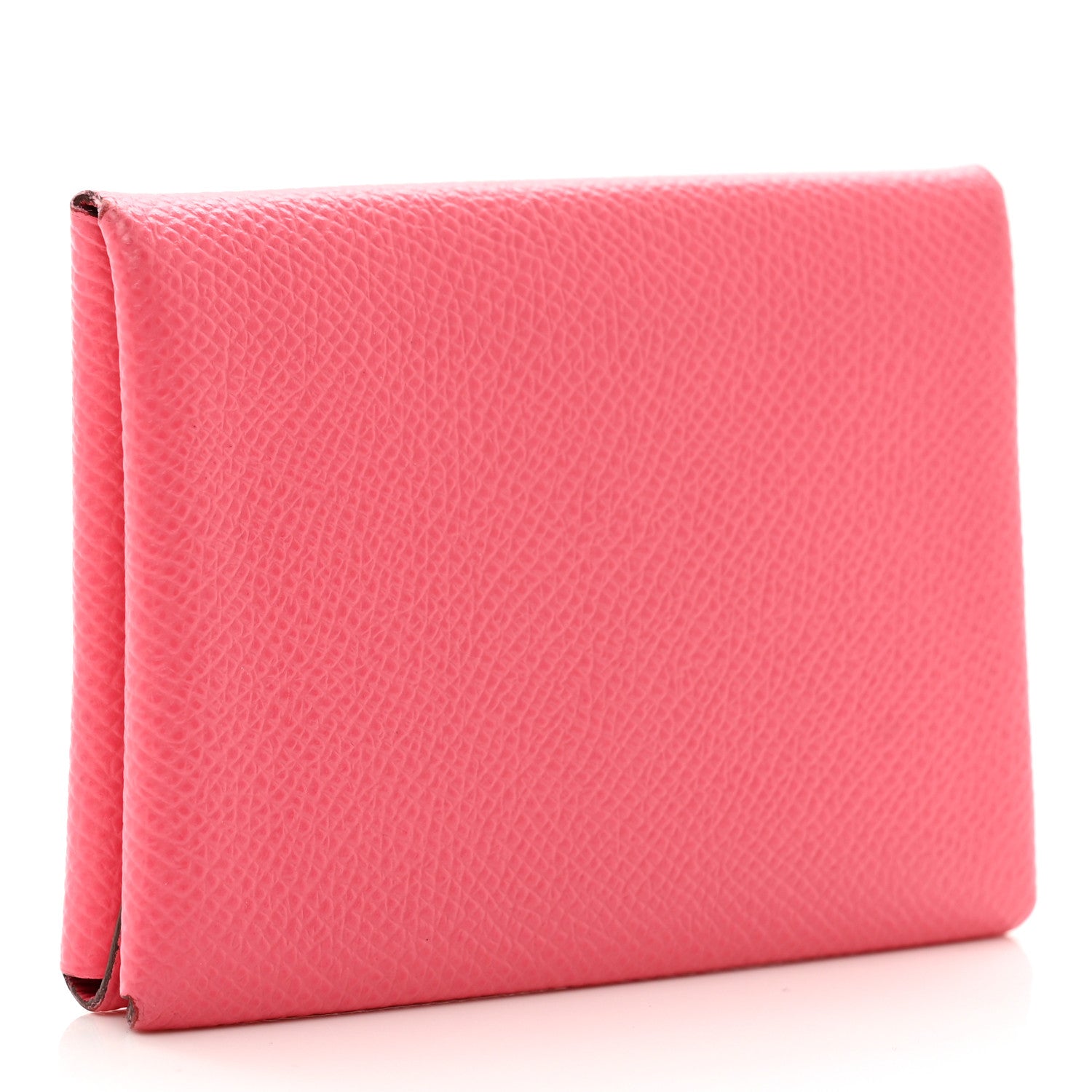 Hermes Epsom Calvi Duo Card Case Rose Azalee 3 of 6