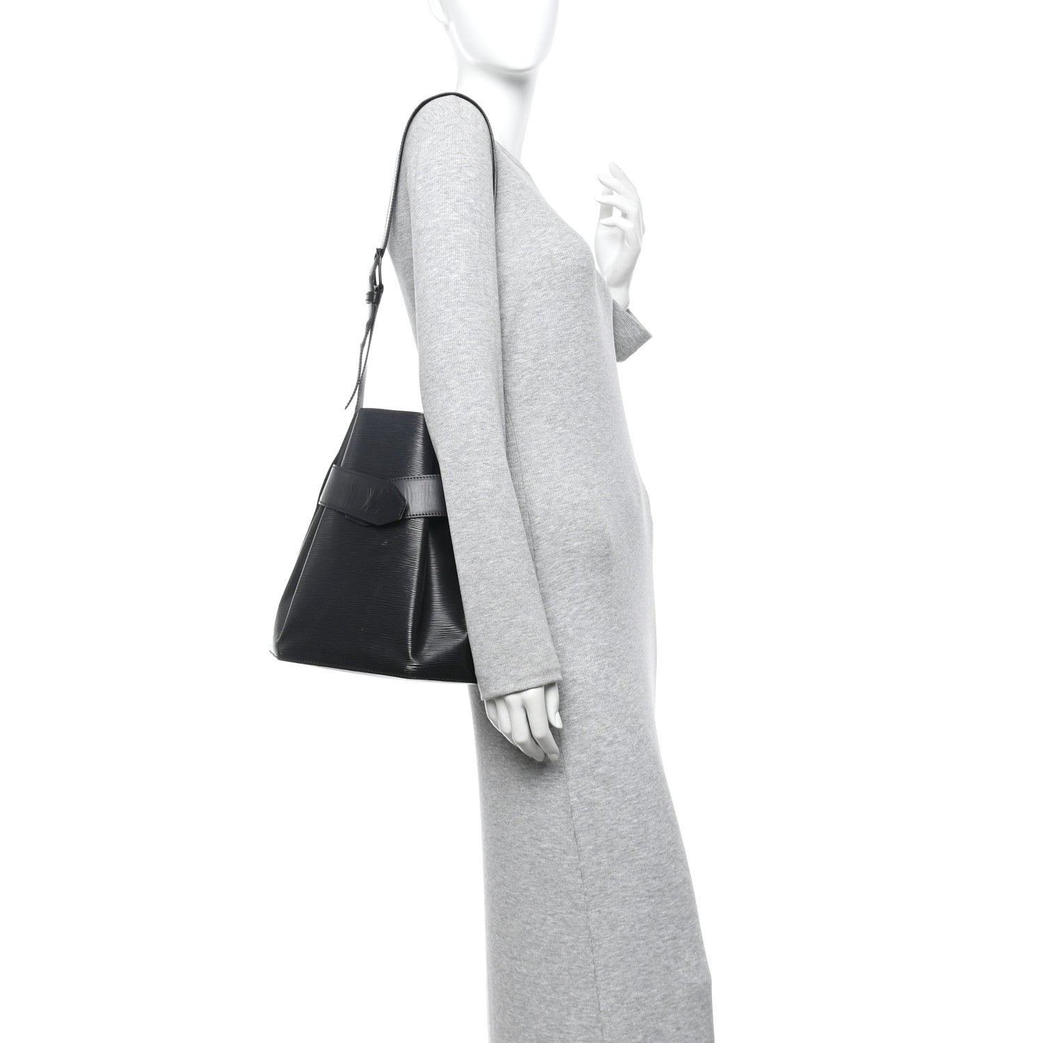 Louis Vuitton Epi Sac D'epaule Black 2 of 16