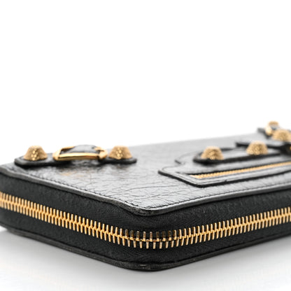 Balenciaga Agneau Giant 12 Gold Hardware Continental Zip Around Wallet Gris Fossile 11 of 13