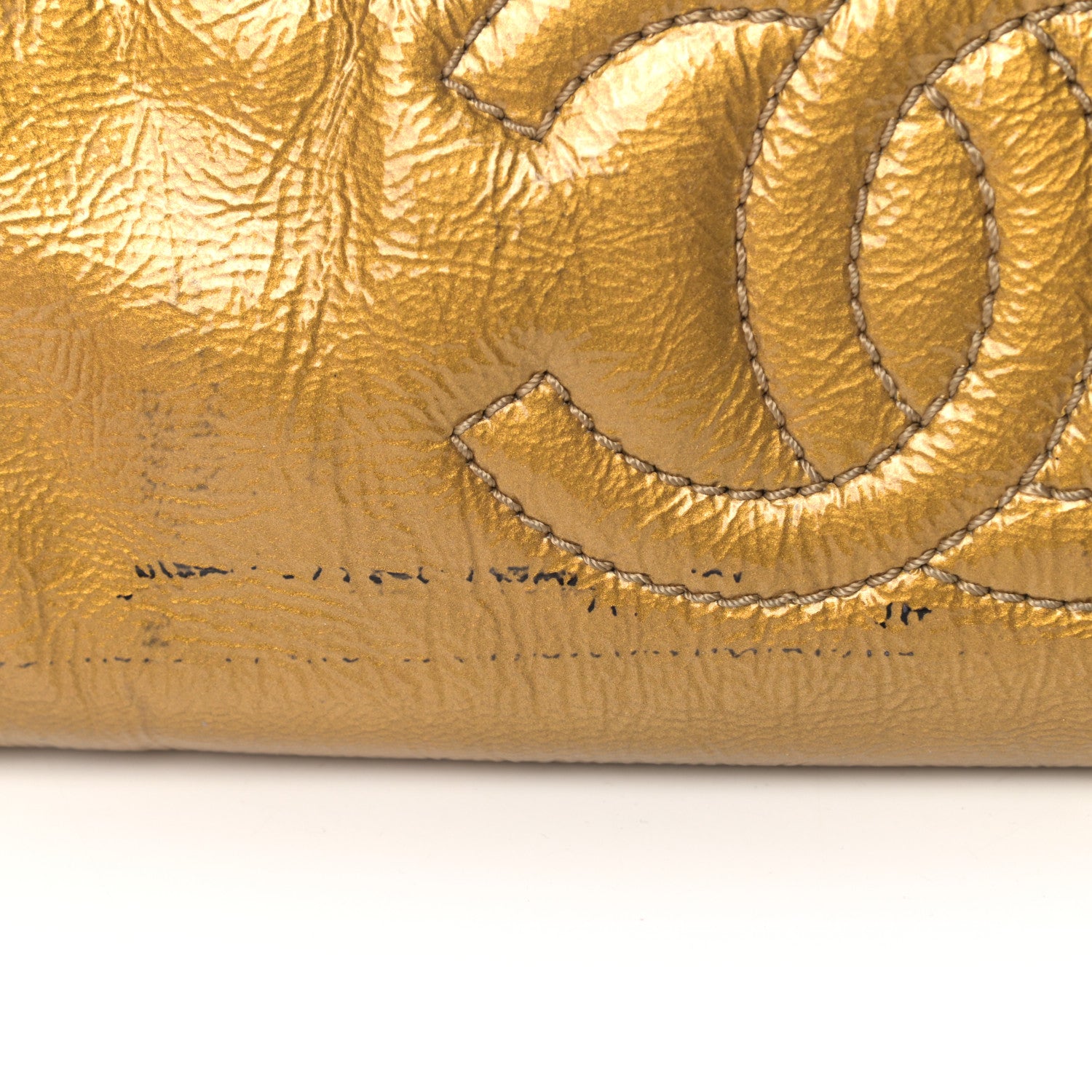 Chanel Patent Medium Luxe Ligne Bowler Gold 11 of 13