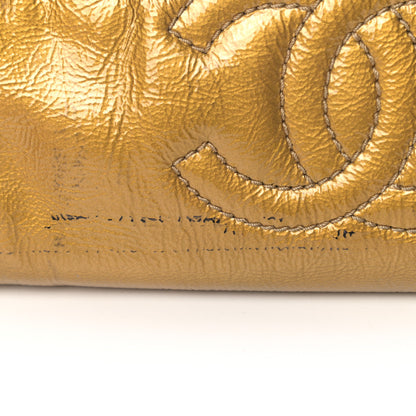 Chanel Patent Medium Luxe Ligne Bowler Gold 11 of 13