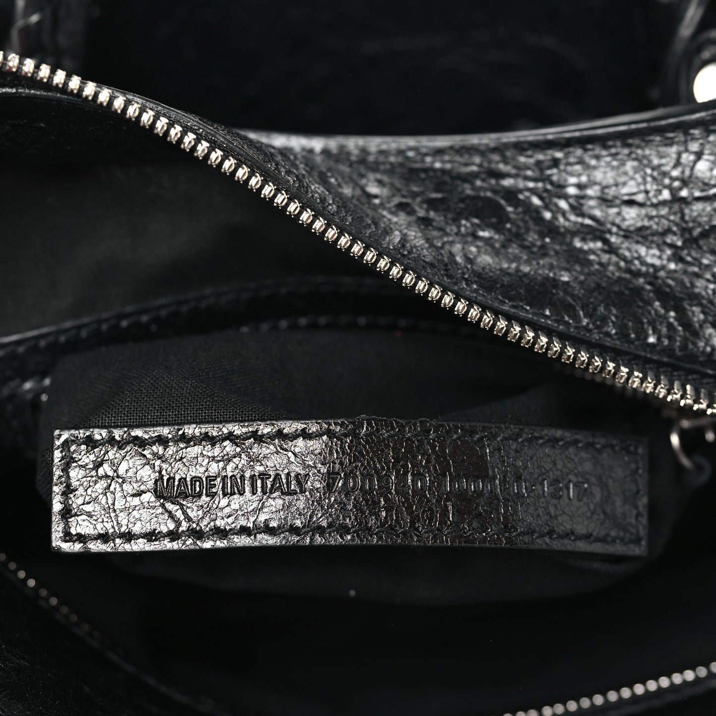 Agneau Arena Crystal Neo Cagole Handbag XS Black