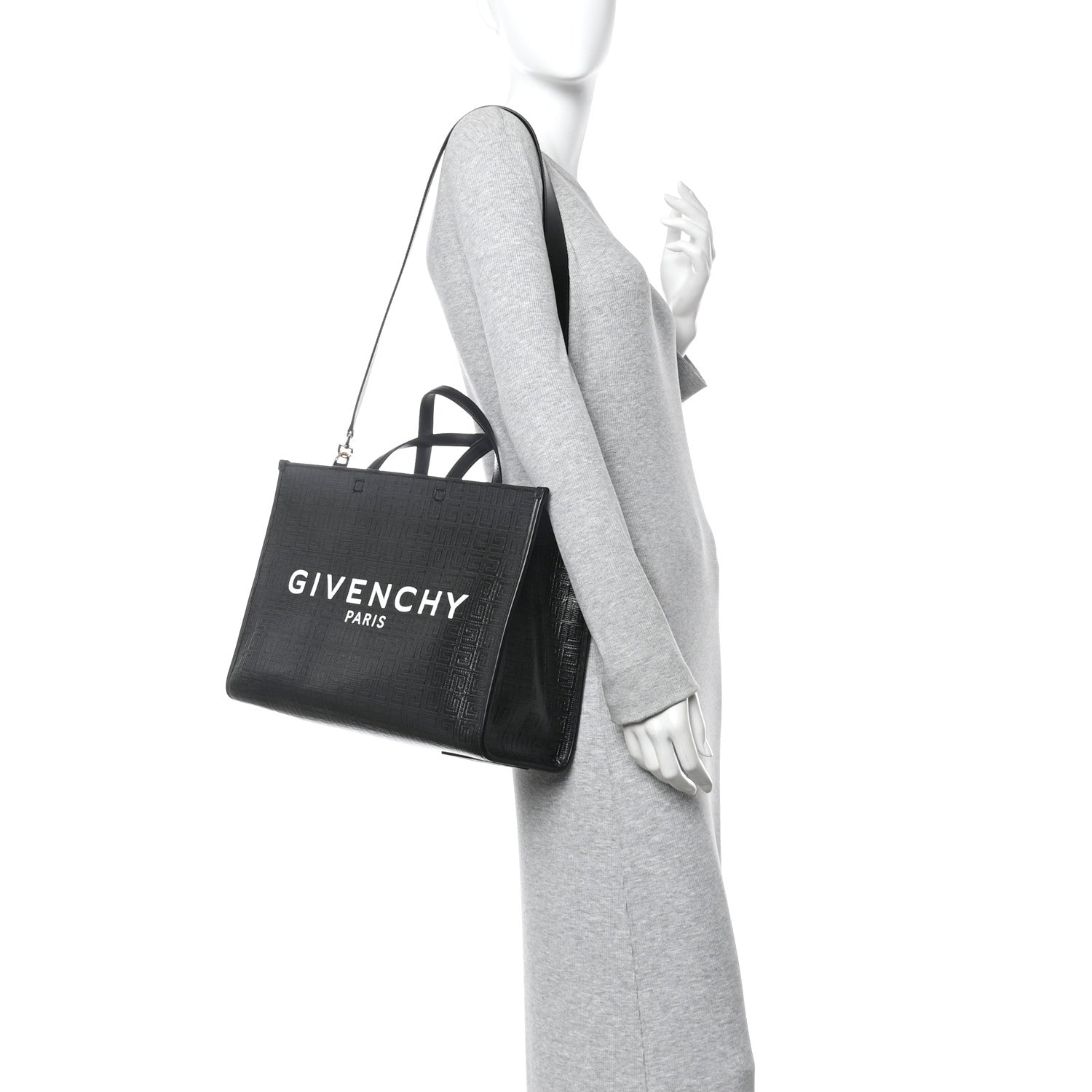 Givenchy 4G Coated Canvas Logo Medium G Tote Black 2 of 10