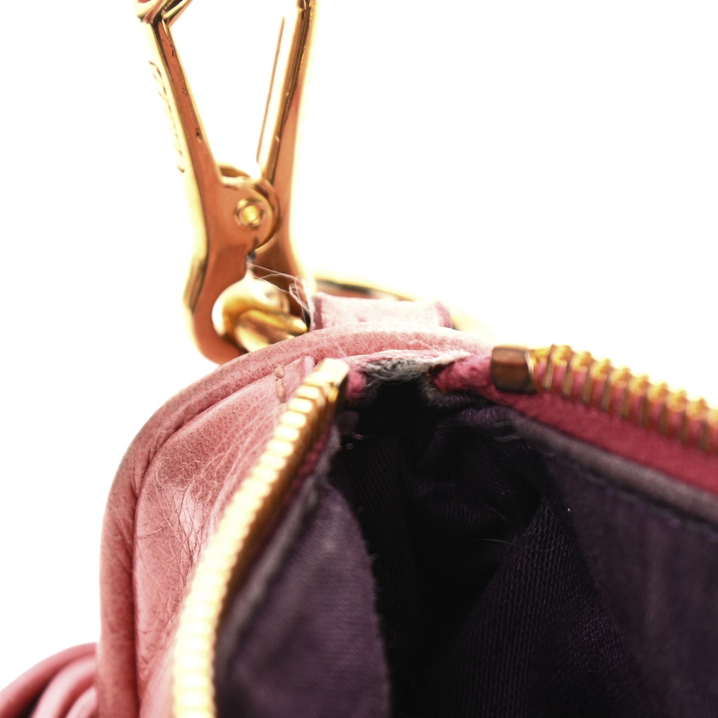 Vitello Lux Bow Bag Rosa