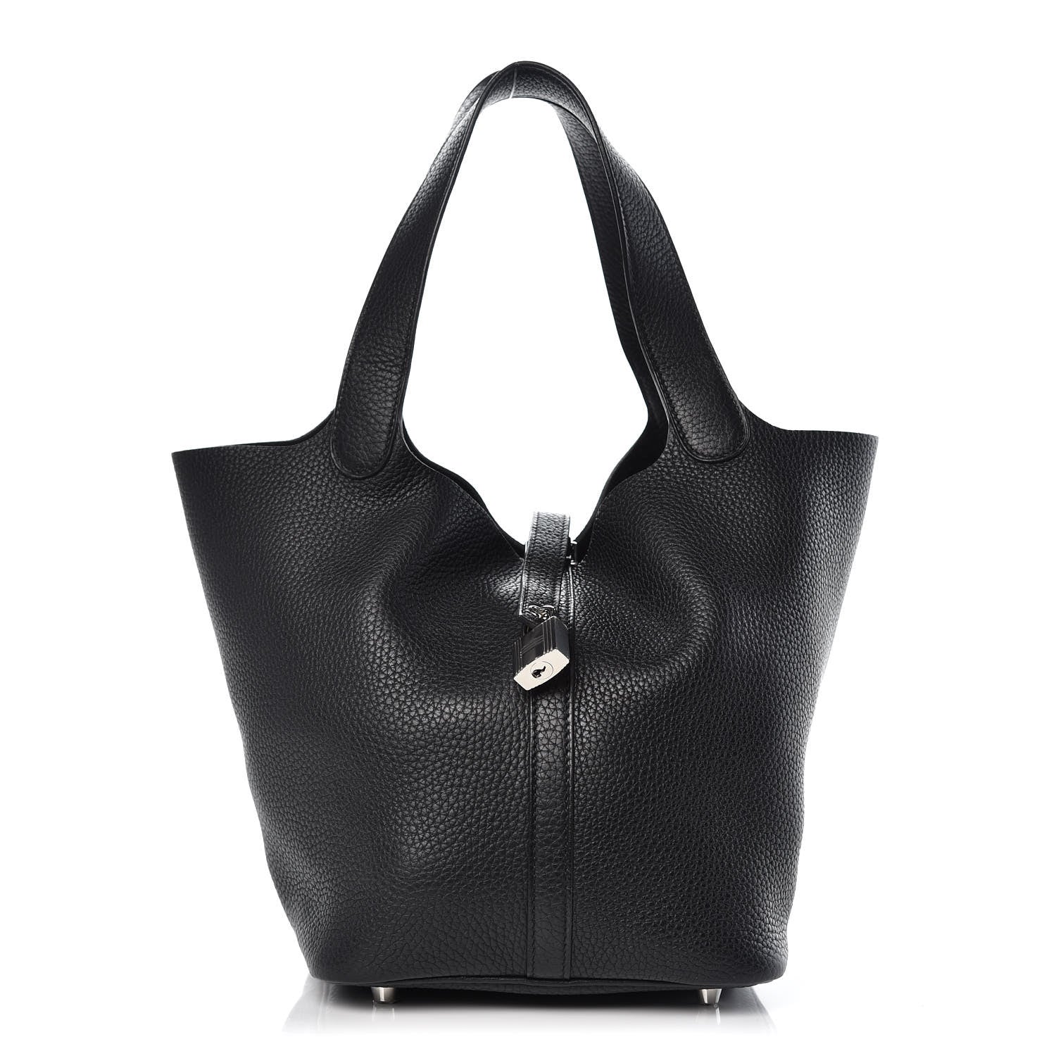 Hermes Taurillon Clemence Picotin Lock 22 MM Black 1 of 9