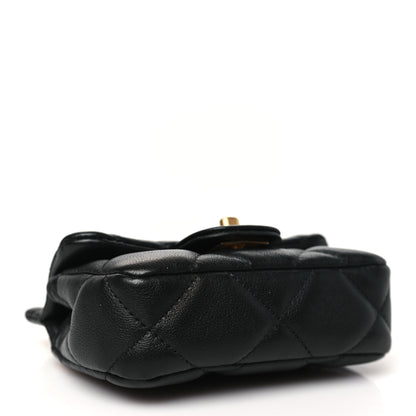 Chanel Calfskin Quilted Lady Handle Clutch With Chain Black 4 of 10
