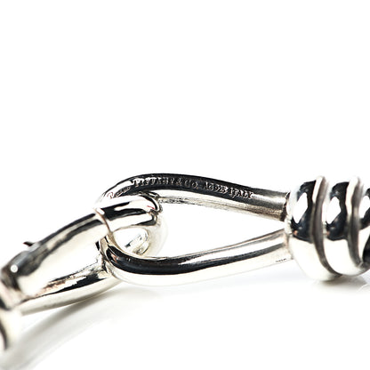 Tiffany Sterling Silver Calfskin Paloma Picasso Knot Single Braid Bracelet Black 4 of 4