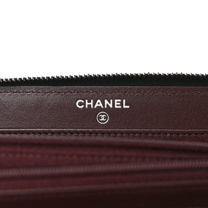 Chanel Caviar Quilted Large Gusset Zip Around Wallet Black 6 of 8