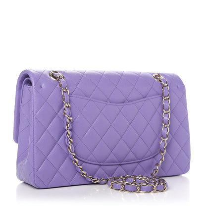 Chanel Caviar Quilted Medium Double Flap Purple 3 of 11