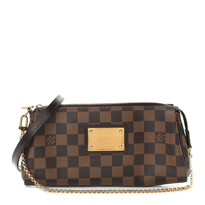 Louis Vuitton Damier Ebene Eva Clutch 1 of 9