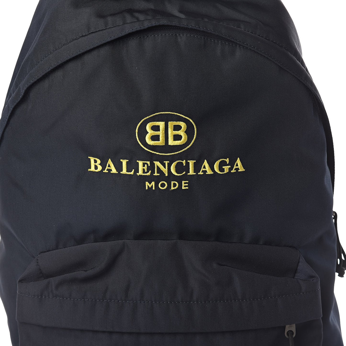 Nylon BB Mide Explorer Backpack Navy Yellow