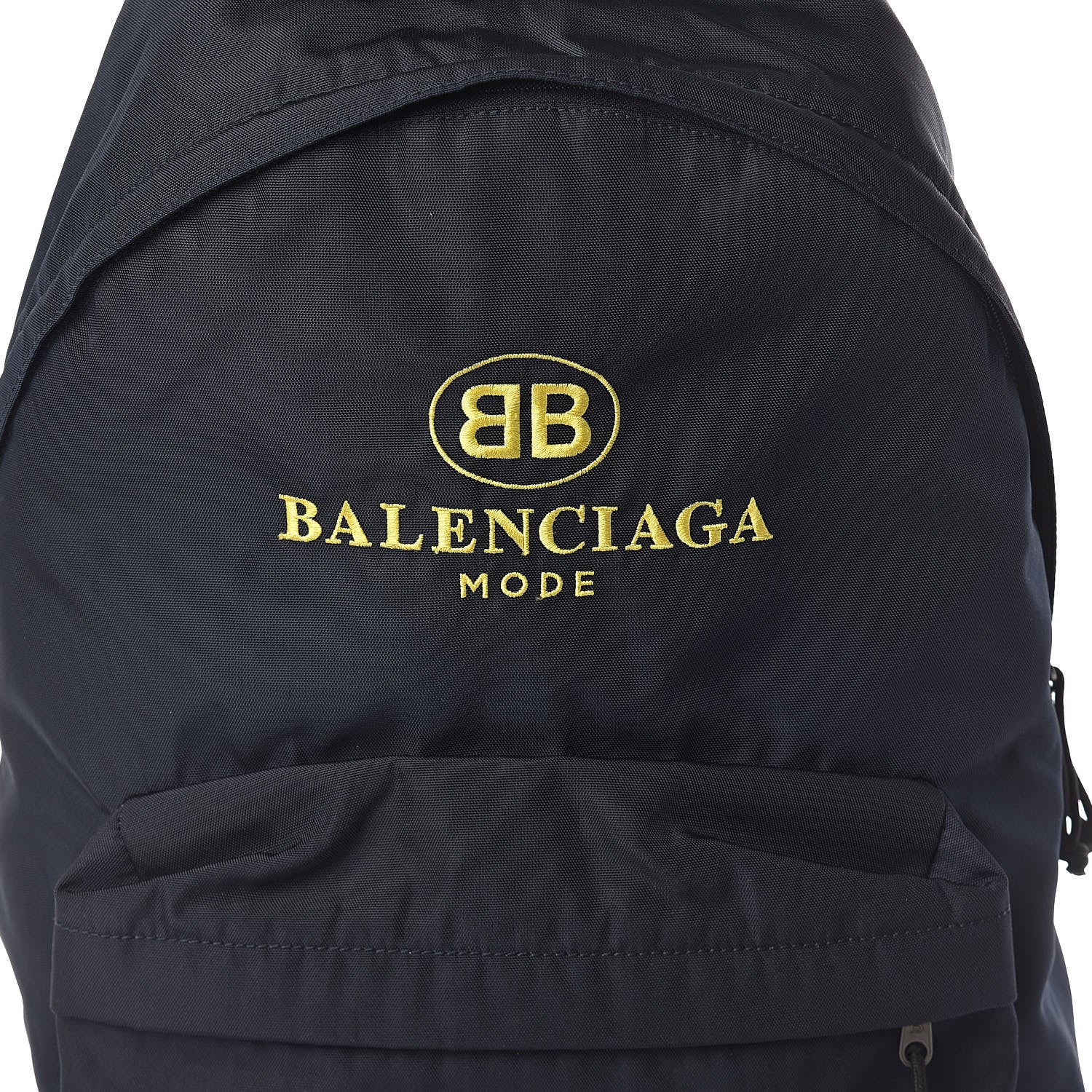 Balenciaga Nylon BB Mide Explorer Backpack Navy Yellow 8 of 10