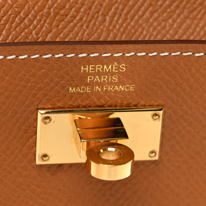 Hermes Epsom Kelly Pocket Compact Wallet Gold 7 of 8