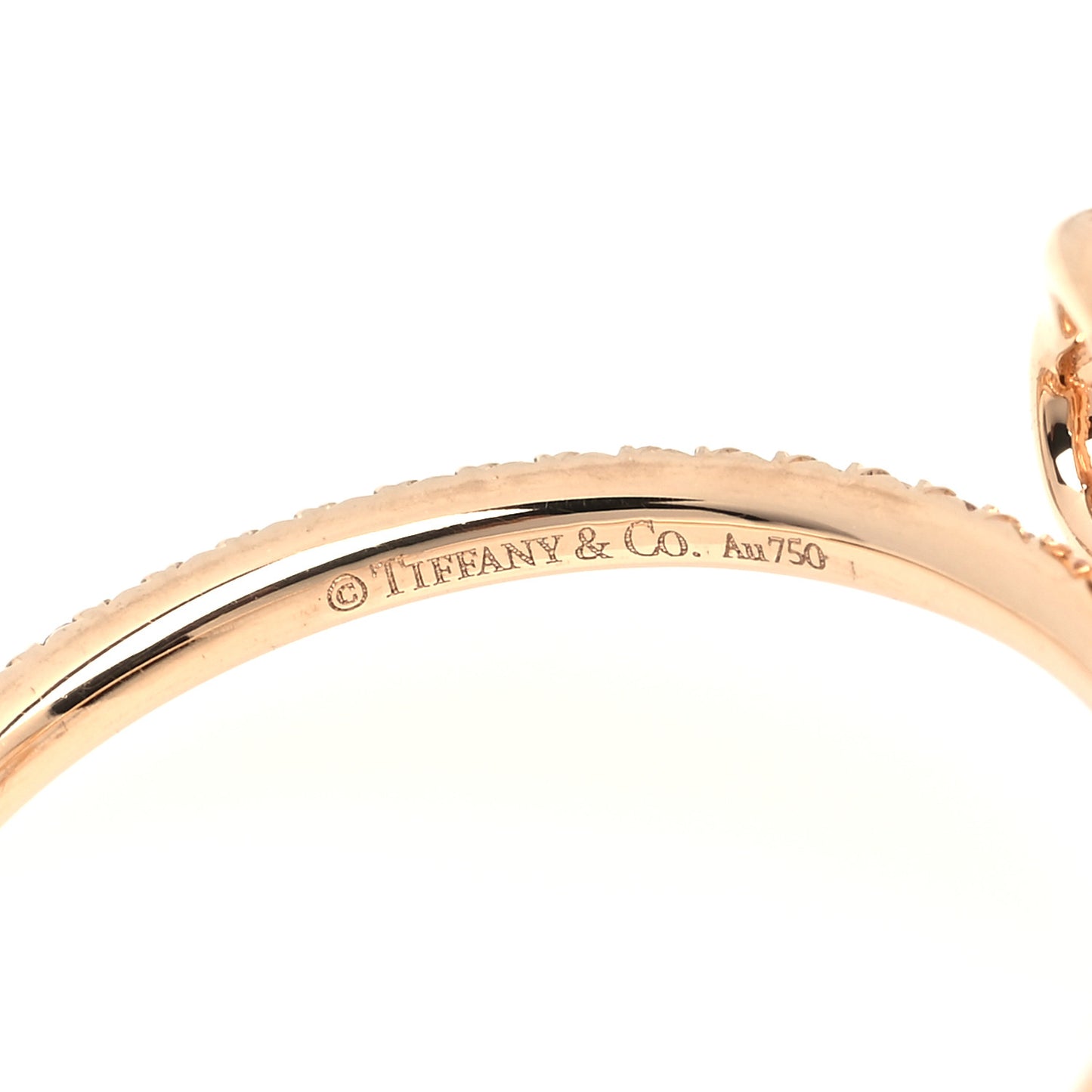 18K Rose Gold Diamond Mini Open Paper Flowers Ring 54 7