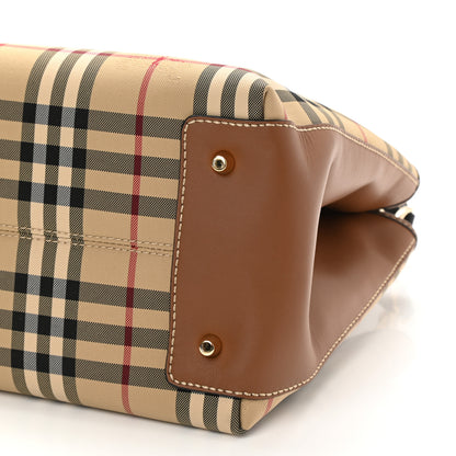 Burberry Horseferry Check Medium Ballingdon Tote Honey Tan 9 of 9