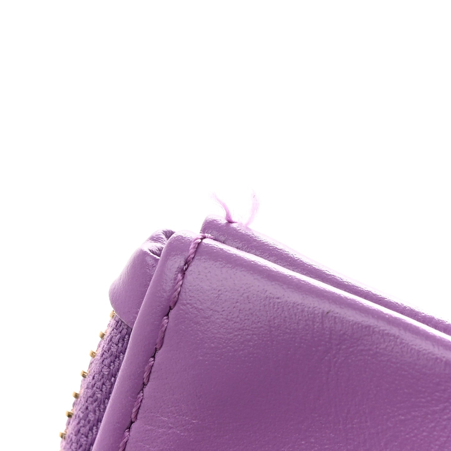 Shiny Calfskin Quilted Small Chanel 22 Purple
